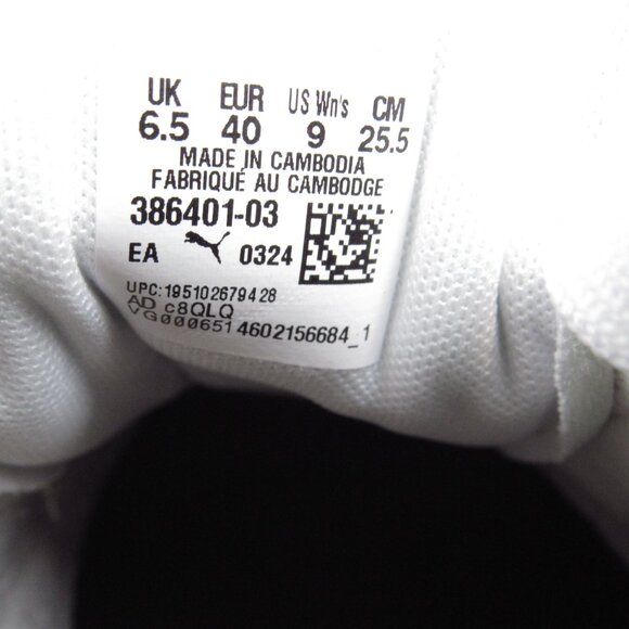 Puma Women's Size 9 Jada Renew Sneaker Lace Up White Black - Picture 6 of 6